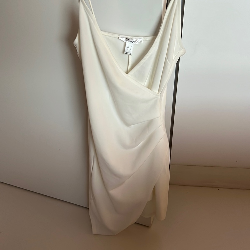 White Mini Wrap Dress